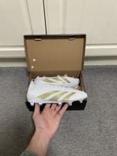 Image of Adidas Predator Elite FG White Gold Football Boots BNIB Size 6uk Men’s IG4009
