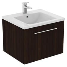 Image of Ideal Standard i.Life B 600mm 1 Drawer Vanity Unit With Basin Coffee Oak T5269NW