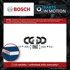 Image of Handbrake Shoes Set fits MERCEDES C250 1.8 2.2D 08 to 14 Parking Genuine Bosch