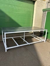 Image of heavy duty steel work bench