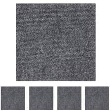 Image of 20 x Carpet Tiles 5m2 Box Heavy Commercial Retail Office Premium Flooring Grey