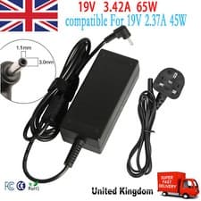 Image of 65W 45W AC Adapter Charger For Acer Chromebook14 CB3-431 Laptop 3.0*1.1mm 19V UK