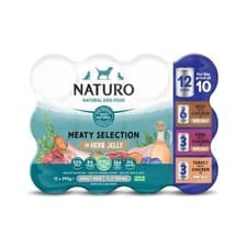 Image of Naturo Meaty Selection Grain & Gluten Free Delicious Wet Dog Food *12 x 390g*NEW