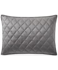Image of Hotel Collection Cotton Silk Blend Hand Quilted Diamond Pillow Sham - STANDARD