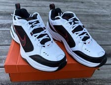 Image of Nike Air Monarch IV Size 9 Medium White Black Red NEW