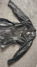 Image of IXS Women's Vintage Leather Biker Jacket. Size 10-12. Very Good Condition Rare.