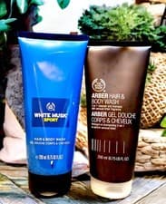 Image of The Body Shop White Musk Sport Hair & Body Wash & Arber Hair & Body Wash New!