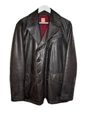 Image of MENS HUGO BOSS LEATHER JACKET BRAND NEW SIZE UK 50 MEDIUM/LARGE RRP £625.00