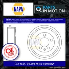 Image of Brake Drum Rear NDR1001 NAPA 6Q0609617 6R0609617C Genuine Top Quality Guaranteed