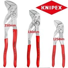 Image of Knipex 3 Piece Pliers Wrench Set 125mm 180mm 250mm Water Pump Grips 00 19 55 S6 