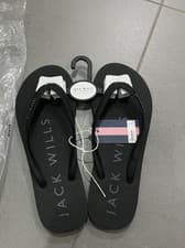 Image of Jack Wills Womens Jw Flop Flip Flops Summer Pool Beach Sandals Lightweight Slip