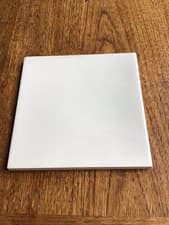 Image of Ceramic White Kitchen Bathroom wall tiles 15CM X 15CM Made in Italy