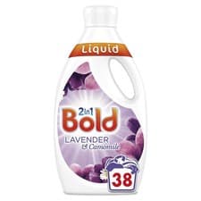 Image of Bold 2-in-1 Washing Liquid Lavender and Camomile 38 Washes, 1.33 Litre