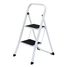 Image of NEW! Foldable 2 Step Ladder Stepladder Non Slip Tread Safety Steel Step