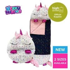 Image of Happy Nappers Kids Sleeping Bag - Plush Toy, Comfy Sleeping Bag & Fluffy Pillow