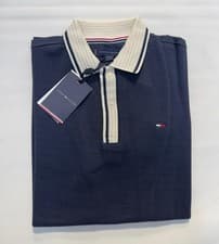 Image of Tommy Hilfiger Men’s Short Sleeve Polo Shirt Tipped Collar Cotton Casual