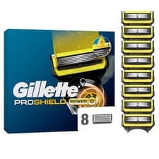 Image of Gillette ProShield Power 8 XL Razor Blade Cartridges Genuine Sealed
