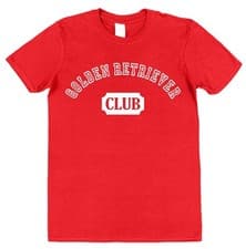 Image of Golden Retriever Club T-Shirt Unisex Cotton Adult Kid Dog Owner Gift Team Pet