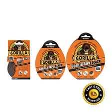 Image of Gorilla Glue Tape Black Strong Heavy Duty Adhesive Water Resistant 9m, 11m, 32m