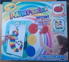 Image of Crayola Paint-sation Table Top Easel No-Spill Painting Kit For Ages 3+ Brand New