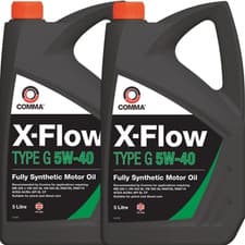 Image of Comma Engine Oil X-Flow Type G 5W-40 Fully Synthetic Diesel Petrols 5 Litre x2