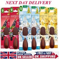 Image of 6 Air Wick Essential Refill Berries Peach Serenity Mist Diffuser 20ml- 270 Days