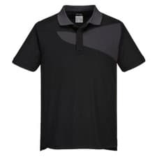 Image of Portwest Two Tone Polo Shirt Short Sleeve Lightweight PW210