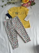 Image of BNWT Baby Girls Ralph Lauren Top And Leggings Set Floral Age 6 Months