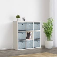 Image of Pack of 3 Foldable Fabric Storage Box Lid -Organize Closet Home, Office, Nursery