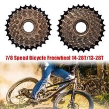 Image of 7/8 Speed Freewheel 14-28T/ 13-28T MTB Road Cycling Bike for Shimano & Sram