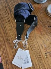Image of Valentino Garavani Rockstud Black Leather Top Handle Convertible Belt Crossbody