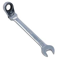 Image of 17mm Metric Flexi Head Ratchet Combination Spanner Wrench 72 Teeth