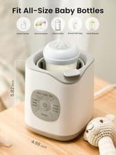 Image of Baby Bottle Warmer Grownsy Fast Milk & Food Heater Defrost Temp Control BPA Fre