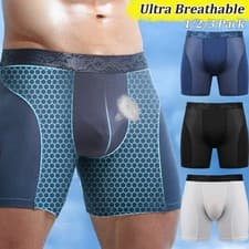 Image of UK Ultra Breathable Mens Boxer Briefs Shorts Trunks Comfort Underwear Underpants