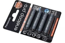Image of Panasonic Eneloop Pro Ni-MH AA Rechargeable Batteries, 2500 mAh - Pack of 4