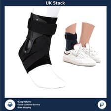 Image of Adjustable Ankle Support Brace with Side Stabilizers for Pain Relief - XL 1 P...