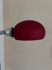 Image of Glass lamp shade for Dana light spare replacement for multi arm floor lamp Red.