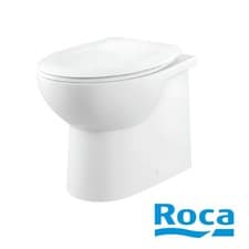 Image of Roca Back to Wall BTW Toilet Pan with Standard or Soft Close Seat -Modern Design