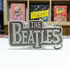 Image of the Beatles (2007) The Beatles Logo Metal Belt Buckle • Bravado