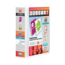 Image of Elba Panorama 65mm 4 D-Ring Presentation Binder A4 White (4 Pack) 400008673