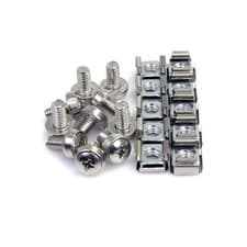 Image of StarTech.com 100 Pkg M6 Mounting Screws and Cage Nuts for Server Rack Cabinet