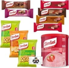 Image of Slimfast 7 Day Starter Kit Berry Edition Weight Loss Diet Pack -Strawberry Slim