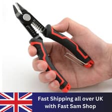 Image of 160mm Precision Flush Wire Side Cutter Stripper Pliers Cable Snips