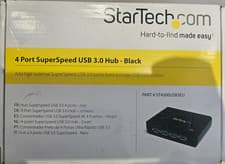 Image of StarTech 4 Port Black SuperSpeed USB 3.0 Hub