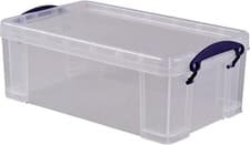 Image of Really Useful 5 Litre Clear Plastic Storage Box Value not found