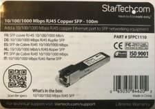 Image of StarTech Gigabit Copper SFP Transceiver Module 1000Base-T, RJ45, (SFPC1110)