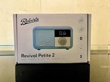 Image of ROBERTS Revival Petite 2 DAB+/FM Retro Bluetooth Radio - Duck Egg Blue.