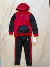 Image of Nike Kids Pre-School Therma-FIT 2 Piece Set Fleece Full Zip Hoodie & Jogger 6 &7