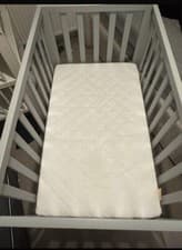 Image of USED Mamas And Papas Petite Cot Grey & Mattress. Free Delivery Within 50 Miles