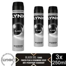 Image of Lynx XXL 72-Hour Sweat Protection Anti-Perspirant Deodorant, 1, 3 or 6 Pk, 250ml